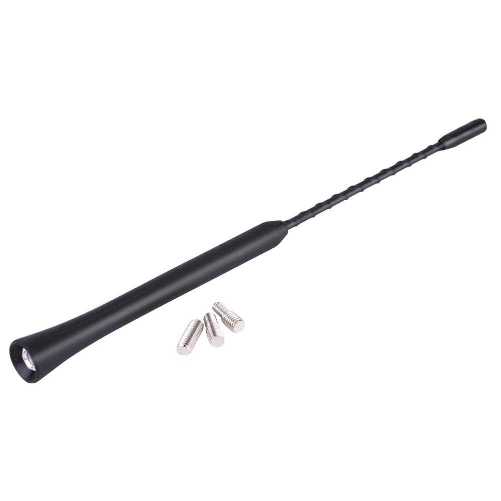 Keenso Universal 9-Inch Car Replacement Radio Antenna - Aluminum & Rubber Design, Corrosion Resistant, Easy Installation for Trucks, SUVs & Sedans - Perfect for Road Trips & Daily Commutes