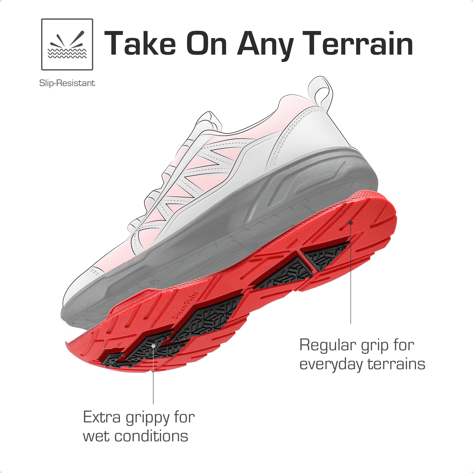 DREAM PAIRS Boys Girls Kids Tennis Shoes - Non-Slip Lightweight Athletic Sneakers for Running Walking - Durable Play Lace-Up Footwear for Little & Big Kids - Perfect for School, Sports & Daily Activities