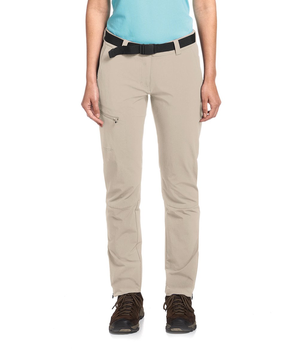 Inara Slim Women's Pants - Feather Gray - Size 44 - Comfortable Stretch Trousers for Work, Office & Casual Wear