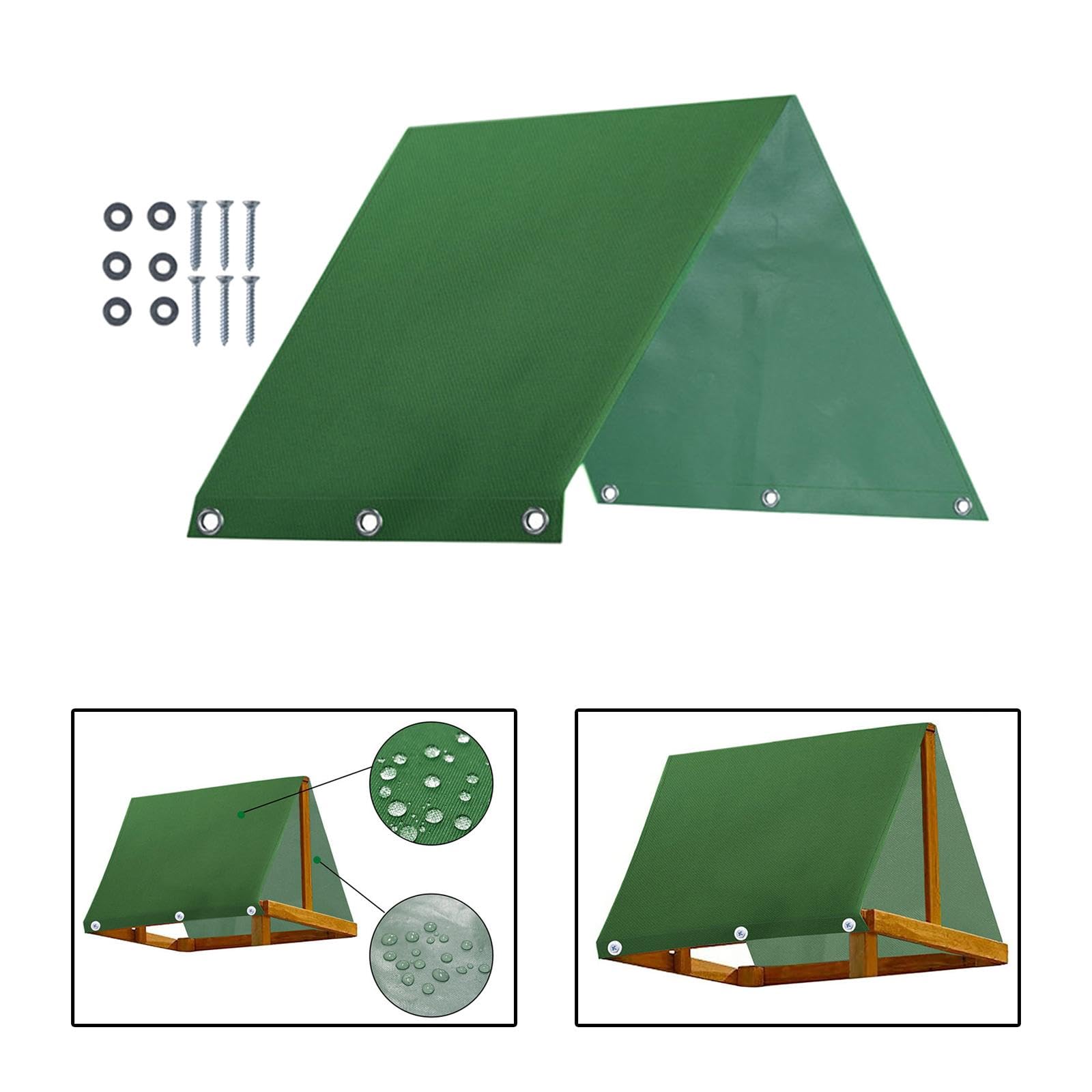 Kids Wooden Swing Set Protection Cover - Waterproof Backyard Playset Canopy with Mounting Screws | 90