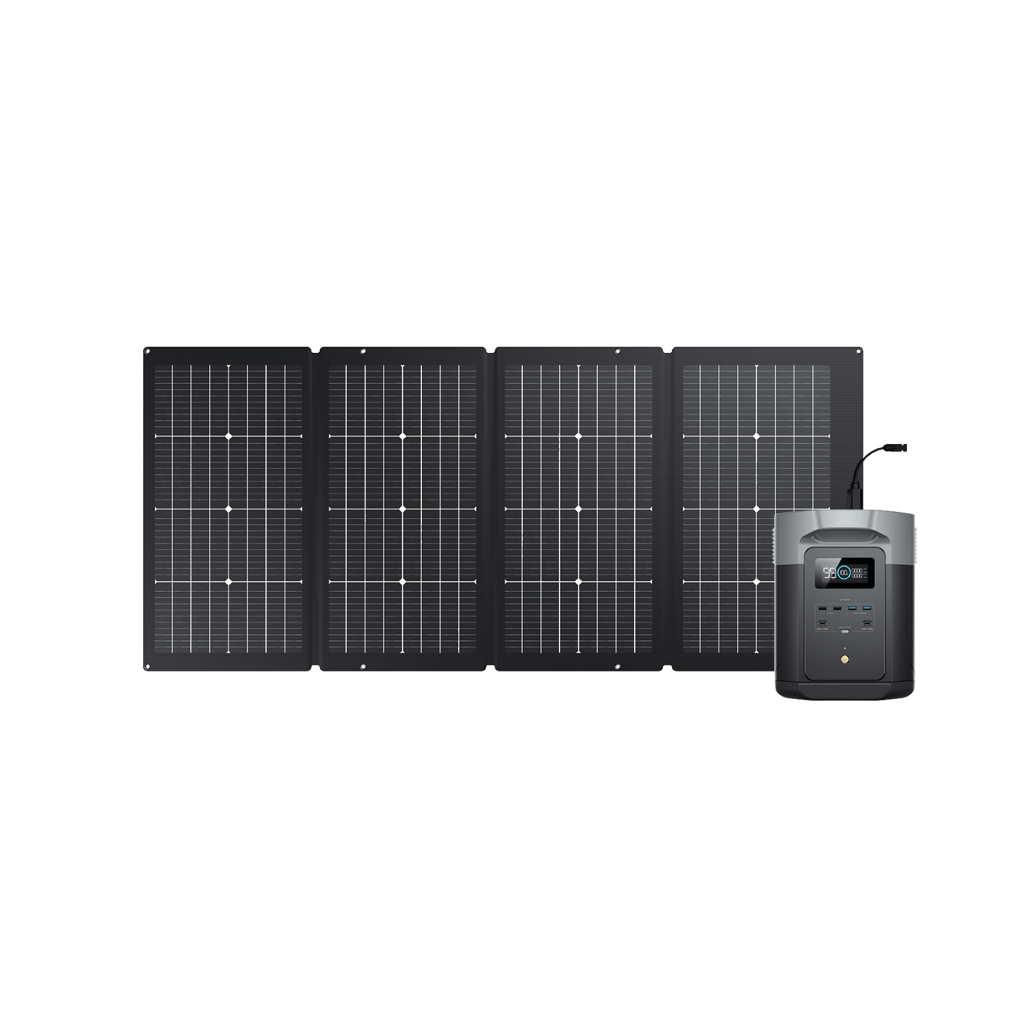 EcoFlow DELTA 2 Max Portable Power Station 2000W | 2048Wh Solar Generator for Home Backup, Camping & Outdoor Adventures | Fast Charging, Expandable Capacity, Clean Energy Solution
