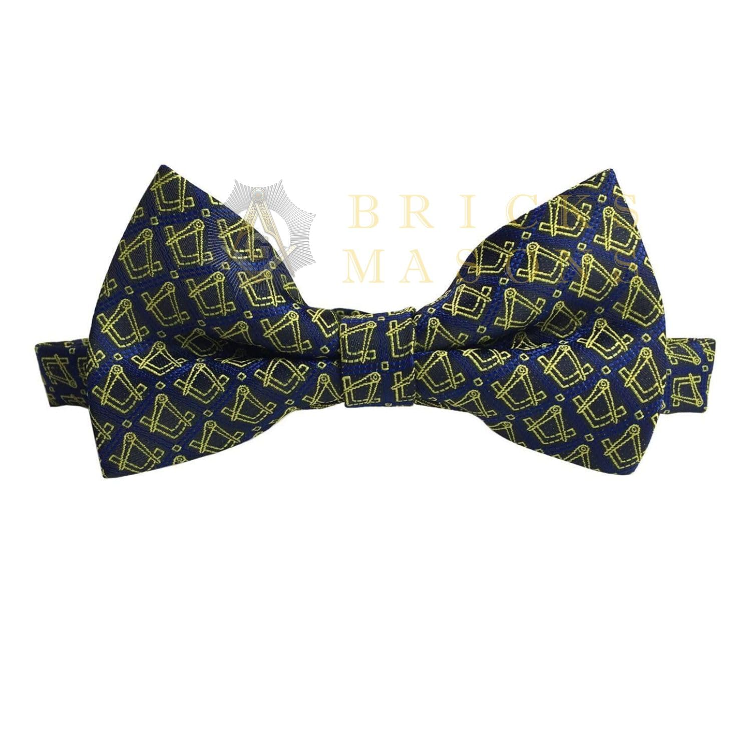 Masonic Clothing Accessories Set for Men - Formal Tie, Bow Tie & Pocket Square Handkerchief | Freemason Lodge Apparel & Gifts | Perfect for Masonic Ceremonies, Weddings and Special Occasions