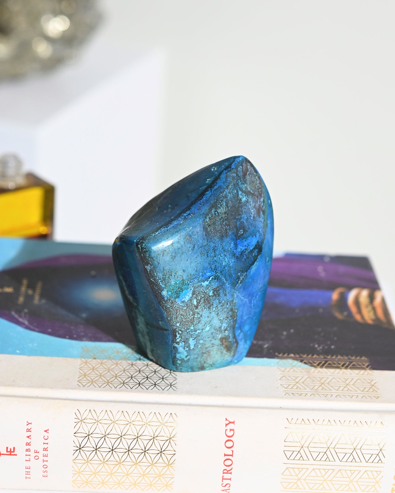 Natural Chrysocolla Freeform Stone - 3.5 Inch Raw Gemstone for Jewelry Making, Crystal Healing & Home Decor | Spiritual Healing, Meditation & Energy Work