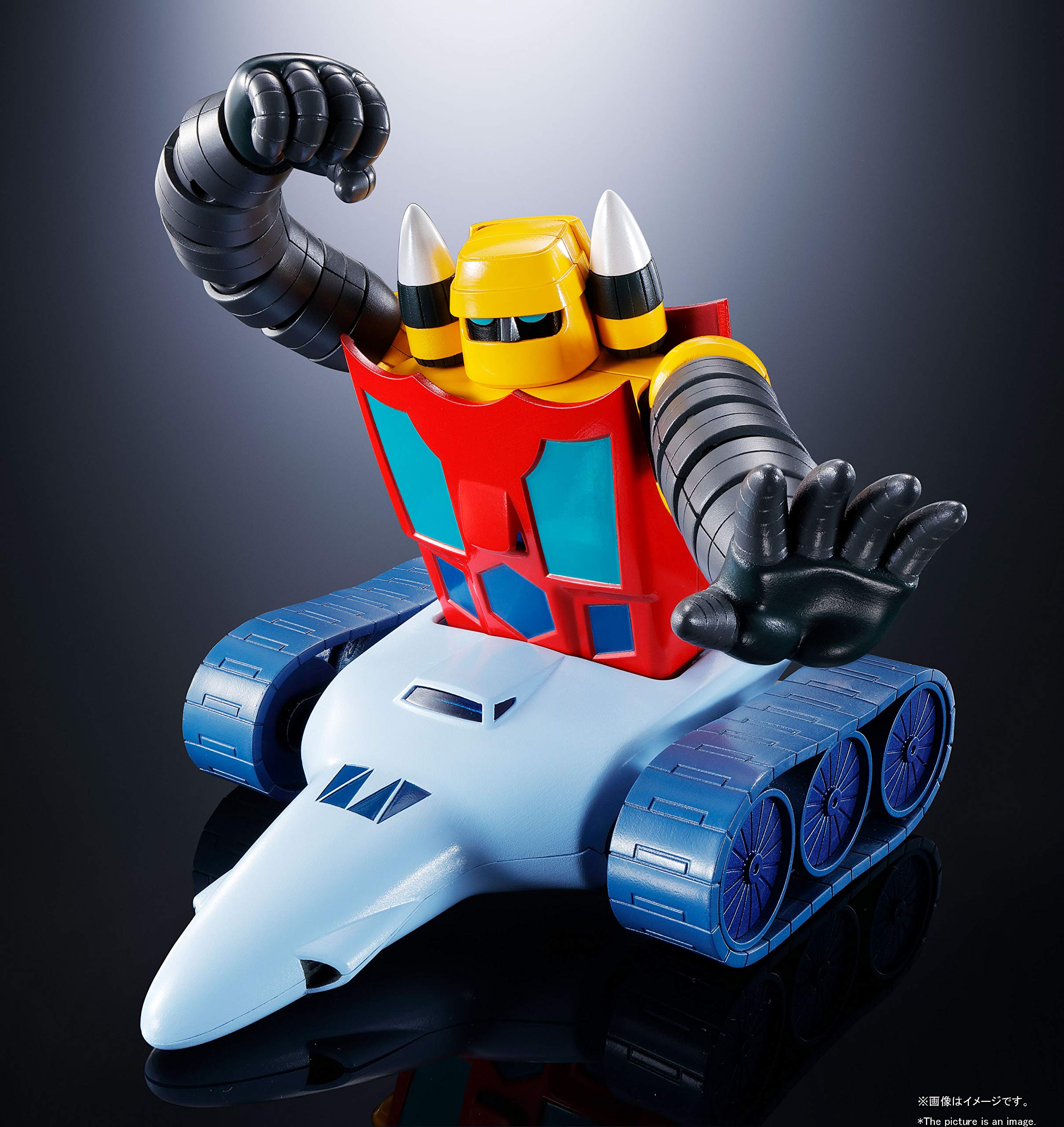 Bandai Soul of Chogokin GX-91 Getter Robo (TV Anime Ver.) Getter 2 & 3 D.C. Action Figure - Collectible Robot Toy for Anime Fans & Display