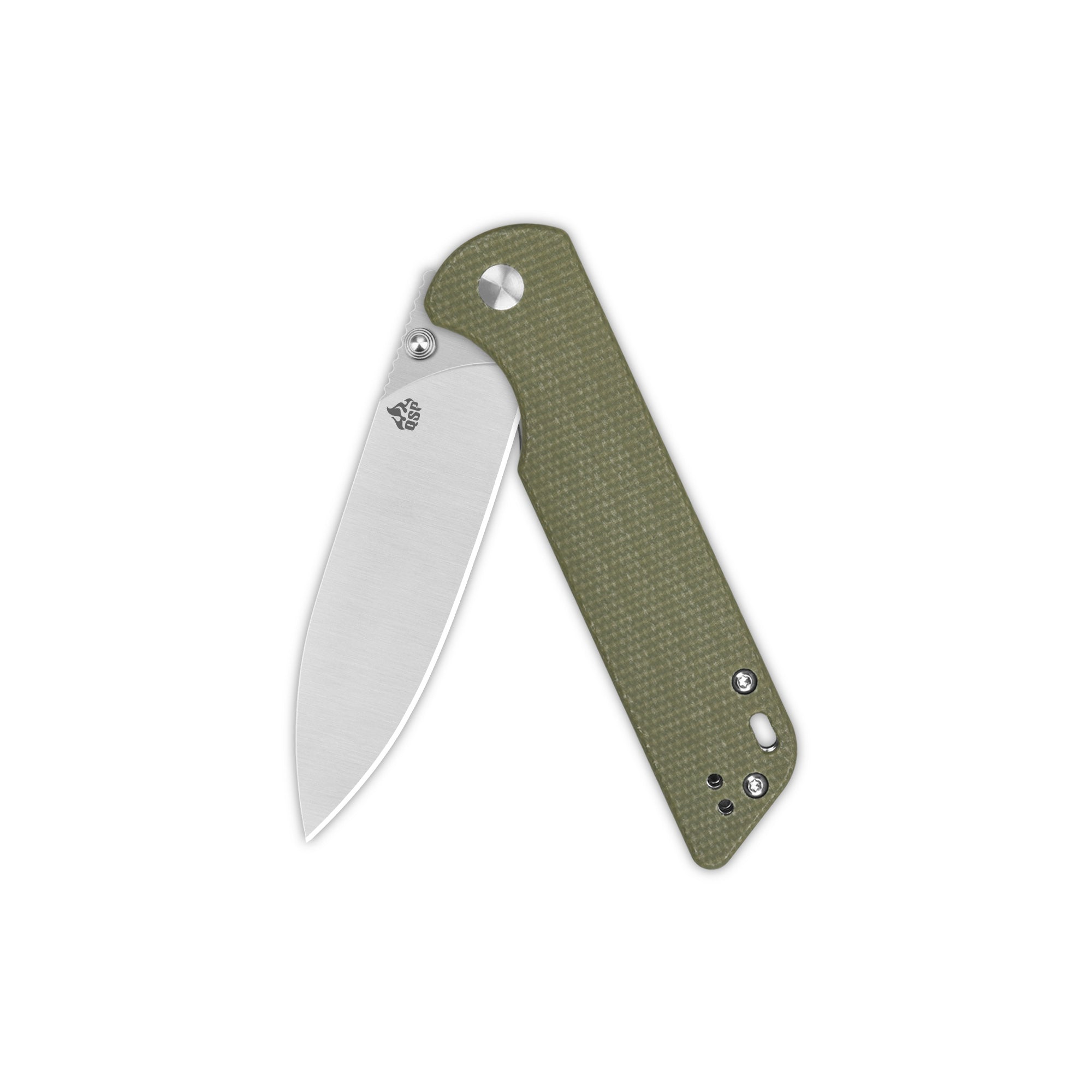 QSP Parrot V2 Liner Lock Pocket Knife - D2 Steel Blade, Micarta Handle, Ball Bearing Pivot - Perfect for EDC, Outdoor Adventures & Everyday Carry