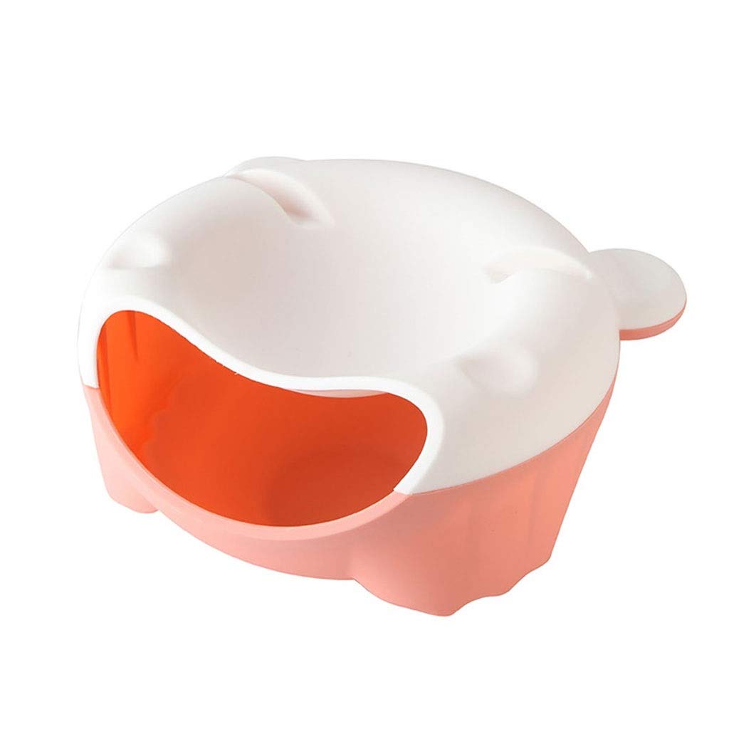 Creative Lazy Fruit Dish Snack Bowl - Home Nut Food Organizer with Phone Stand - Perfect for Desktops, Office & Kitchen Use (Color: A)