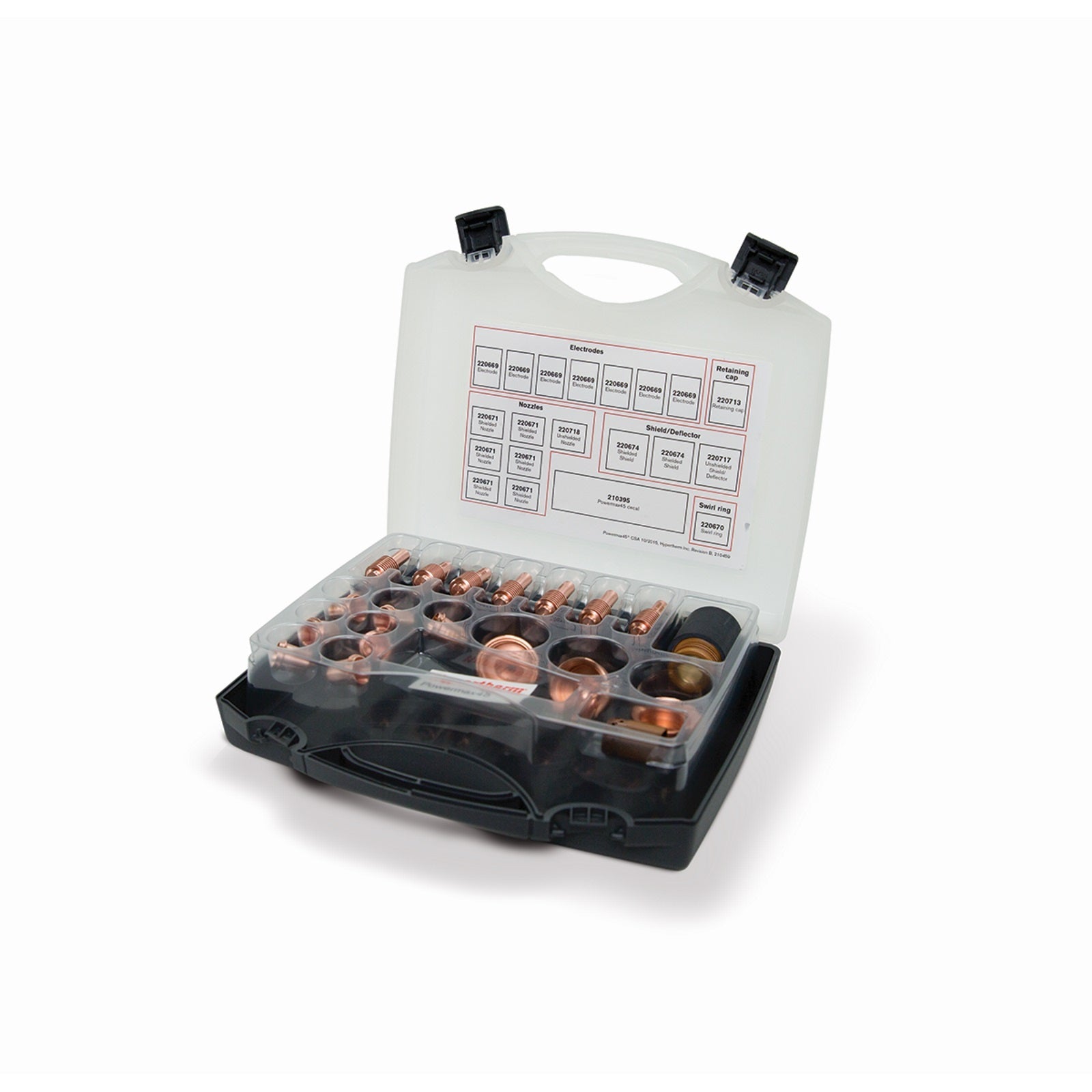 Hypertherm Powermax 45 Plasma Cutter Consumables Kit (851478) - Electrodes, Nozzles & Shields for Metal Cutting & Fabrication | Industrial & DIY Use