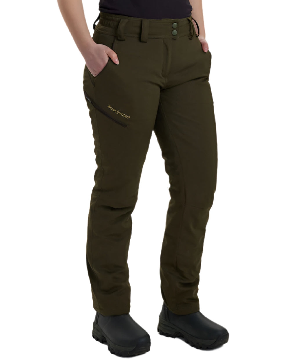 Deerhunter Lady Mary Women's Casual Trousers - Comfortable Stretch Pants for Work, Travel & Everyday Wear