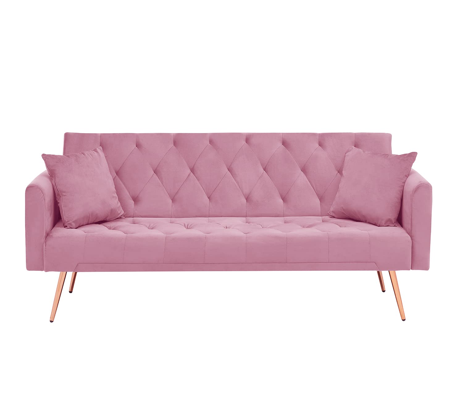 Velvet Convertible Futon Sofa Bed - 71