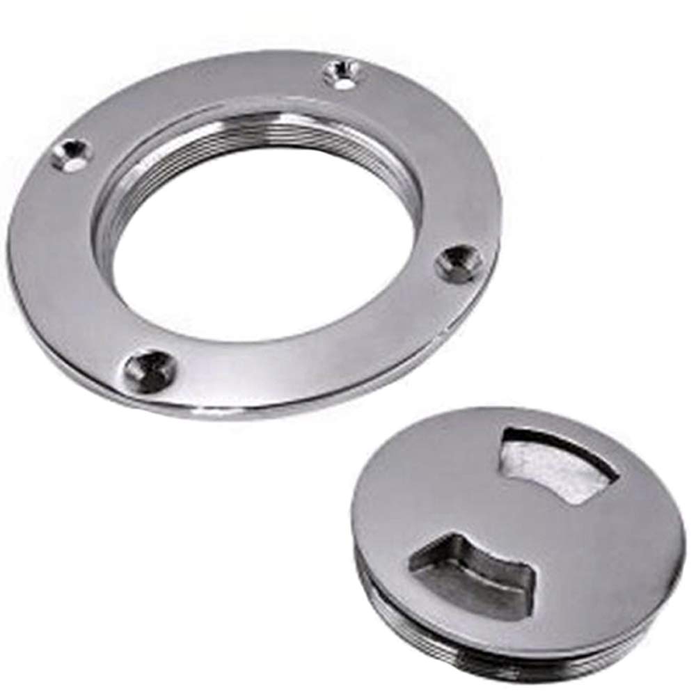 3 Inch Stainless Steel Boat Access Hatch Cover - Waterproof Marine Deck Plate & Inspection Hatch for Boats, Yachts, and Ships | Perfect for Engine Rooms, Bilge Access, and Deck Maintenance