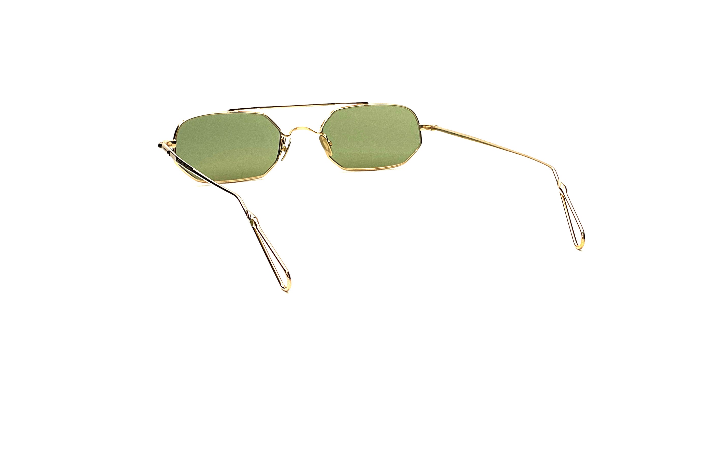 Ahlem Pont Lincoln Sunglasses - Champagne & Khaki Light Frame - Luxury UV Protection for Outdoor Activities, Travel, and Fashion