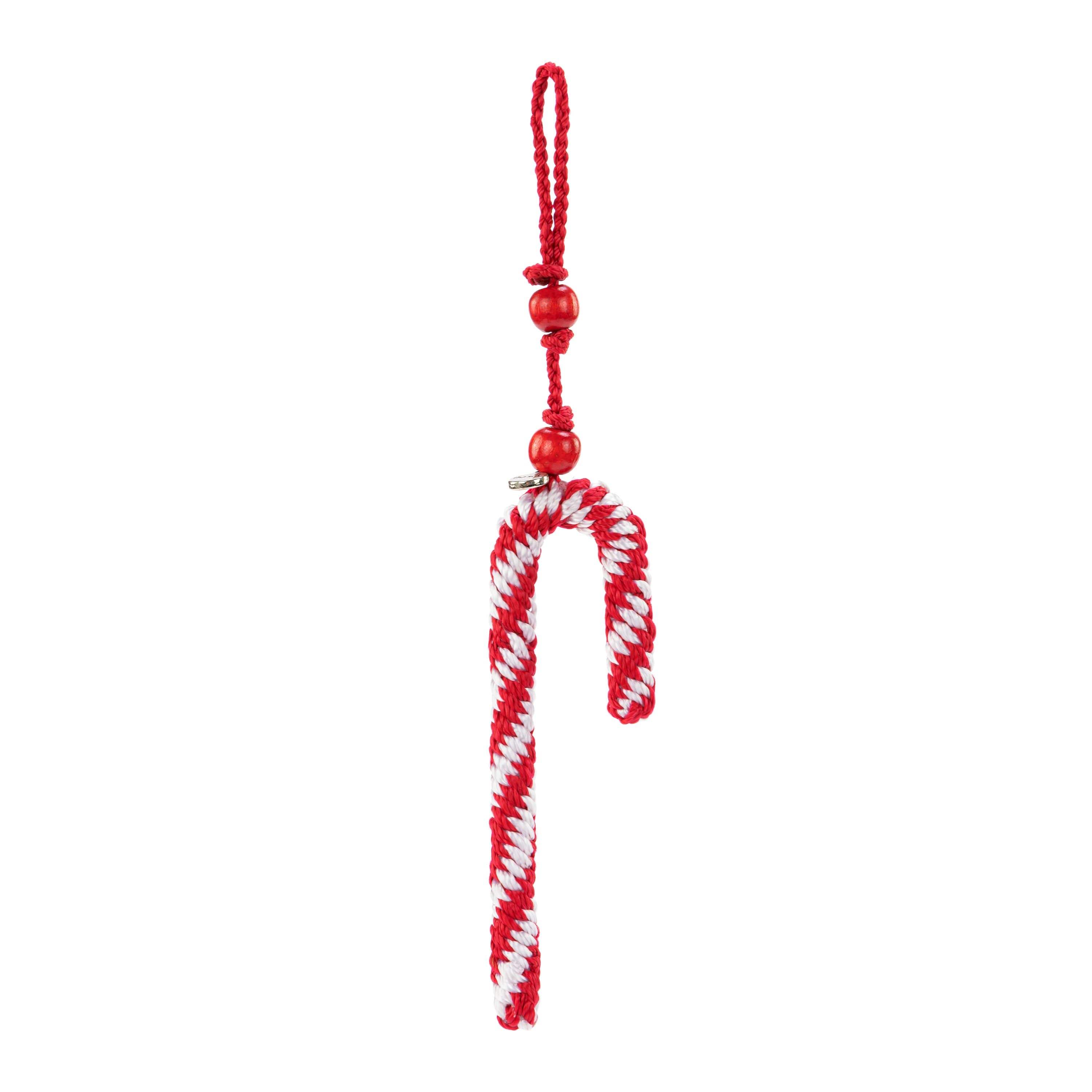 Handmade 9-Piece Crochet Candy Cane Ornament Set - Christmas Tree Decorations for Holiday Home & Party Decor