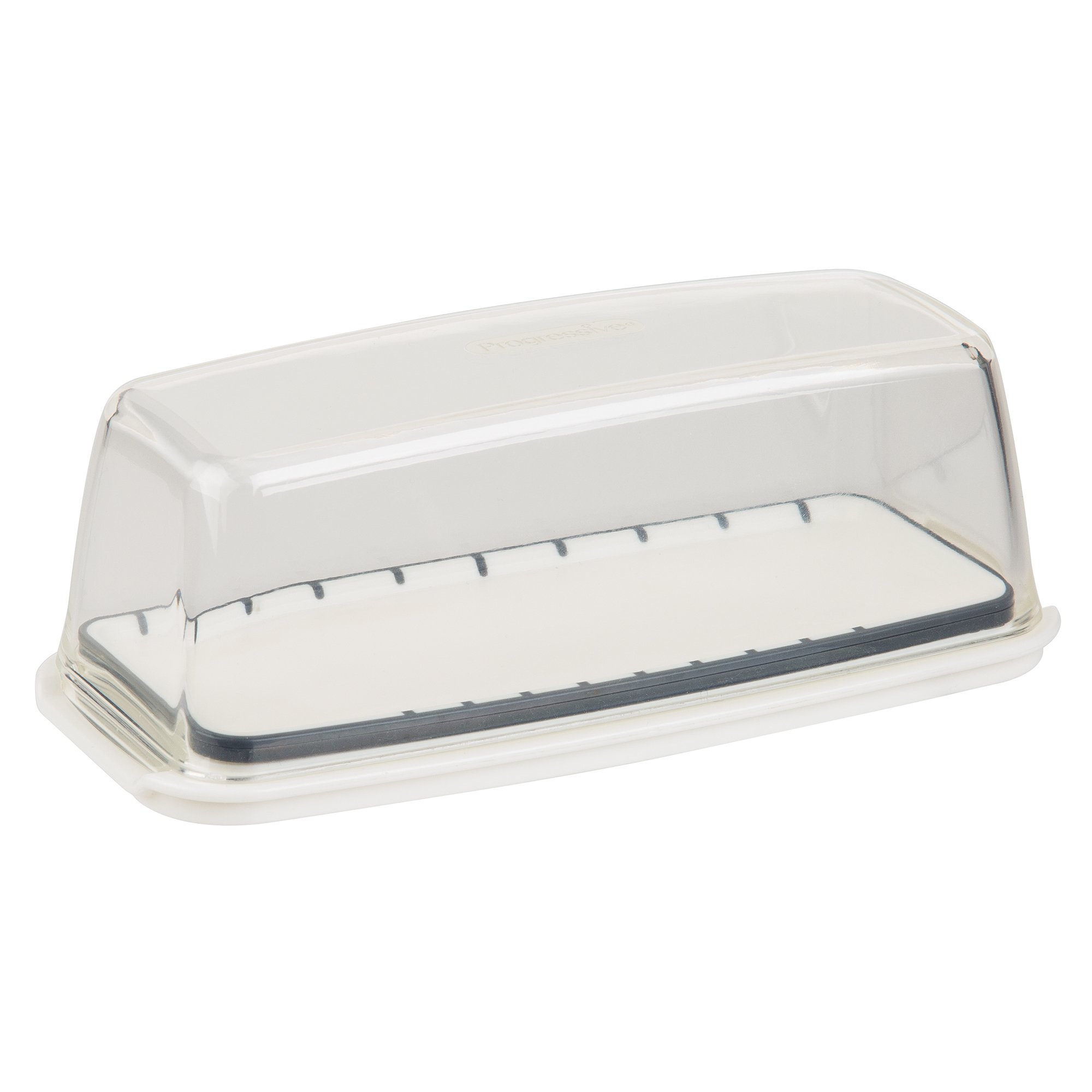 Progressive International ProKeeper Butter Container - Airtight Butter Dish with Lid (White, Single) - Perfect for Kitchen Storage, Picnics & Keeping Butter Fresh