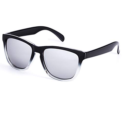 C5 - Black/Silver Mirrored Lens