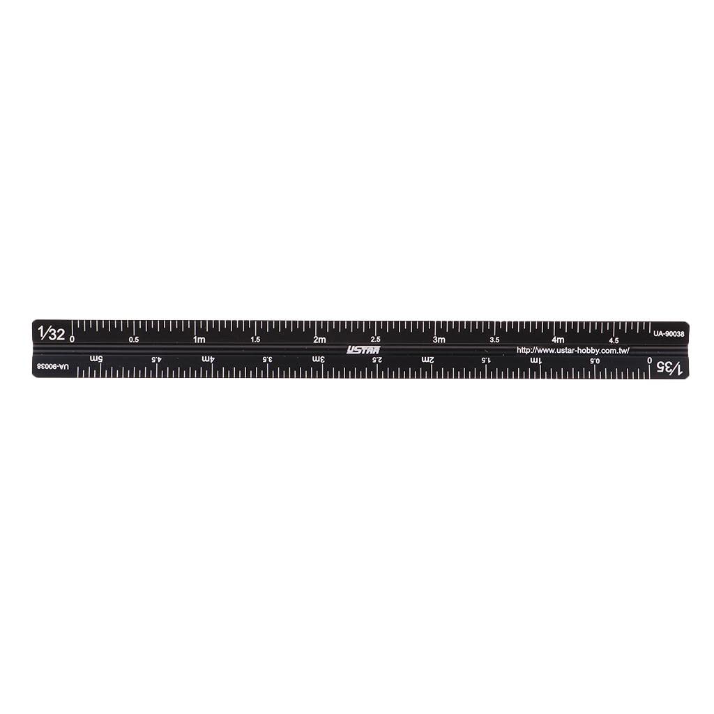 1/12 1/24 1/32 1/35 Scale Triangle Ruler - 17cm/6.7