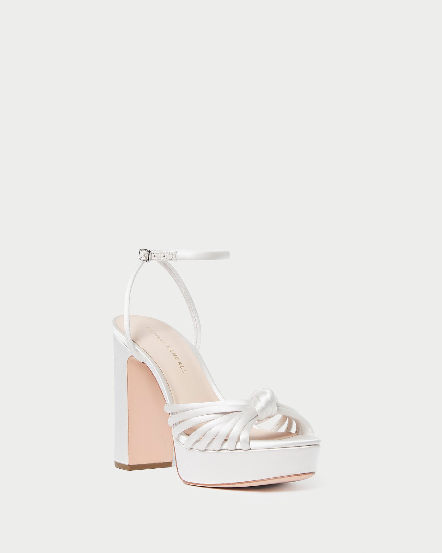 Rivka Women's Cream Knot Platform Sandals - Comfortable High Heel Summer Beach Wedding Shoes for Outdoor Parties & Casual Wear