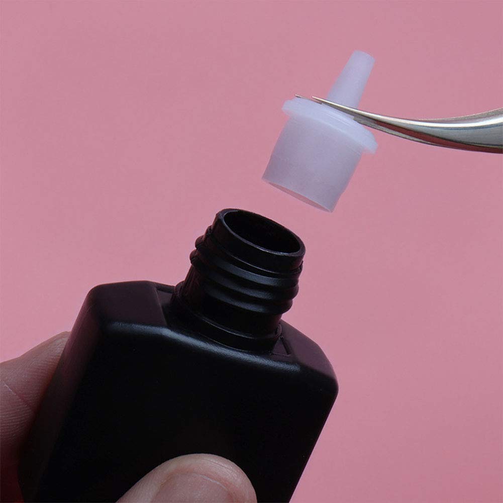 50Pcs Eyelash Glue Bottle Replacement Nozzle Caps - Lash Extension Accessories for DIY & Professional Use - Perfect for Home, Salon & Travel Eyelash Kits