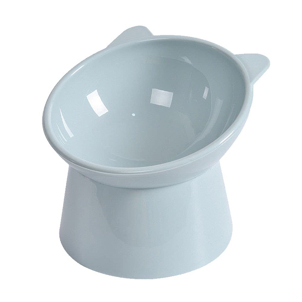 Tilted Elevated Cat Bowl - Anti Vomiting Raised Pet Food Dish for Flat-Faced Cats & Small Dogs | Ceramic Slow Feeder Bowl with Spine Support | Dishwasher Safe | Perfect for Persian Cats, Bulldogs & Pets with Digestive Issues