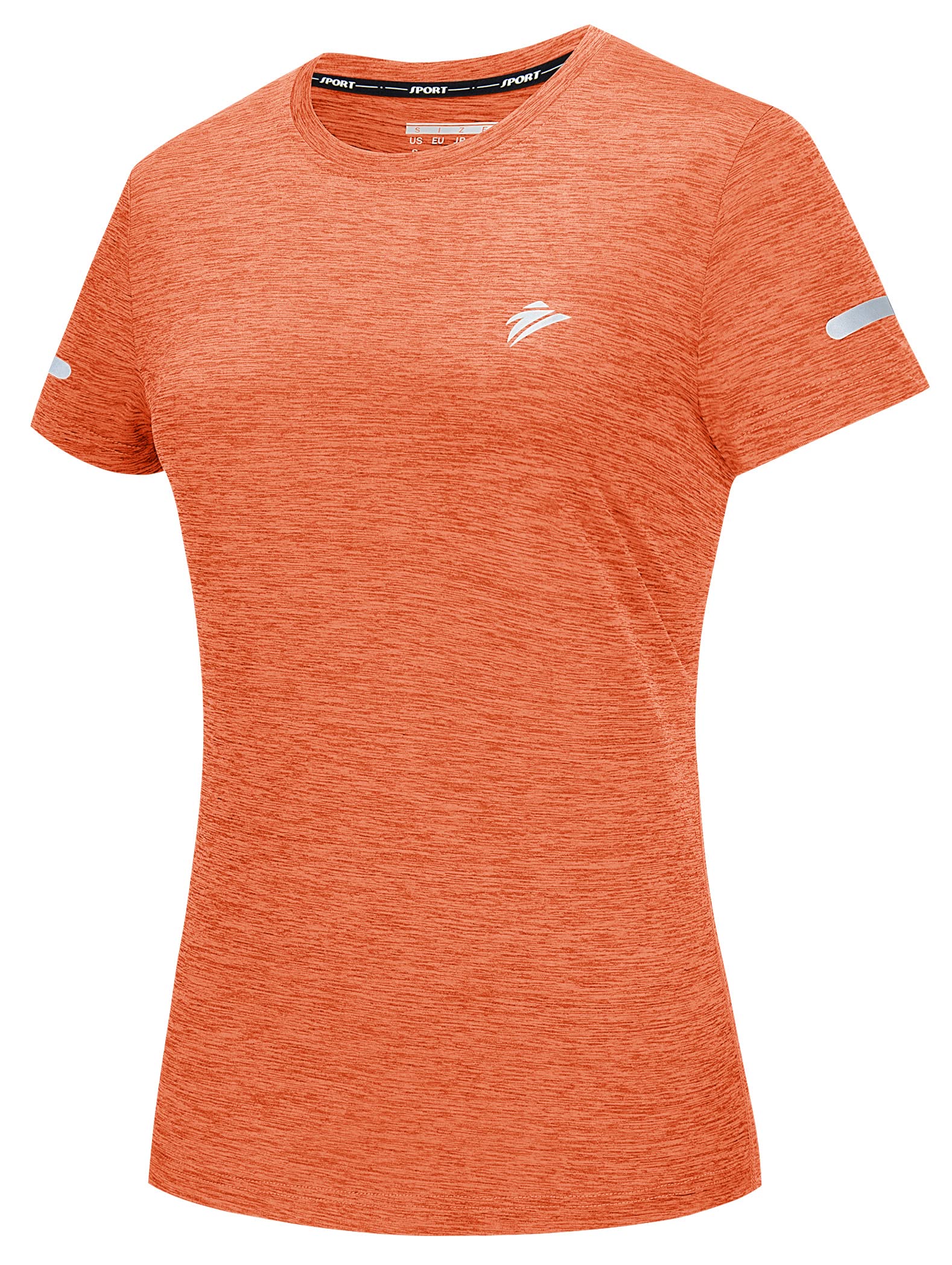 TACVASEN Women's Quick Dry Athletic T-Shirt - Moisture Wicking Short Sleeve Crew Neck Workout Top for Running, Hiking & Fitness Training | Lightweight & Breathable Activewear for Outdoor Sports & Gym