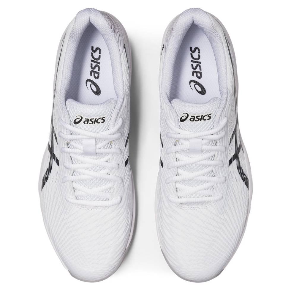 ASICS Gel Game 9 Men's Tennis Shoes - White/Black | Lightweight Cushioned Court Shoes for Men | Perfect for Tennis, Pickleball & Casual Wear