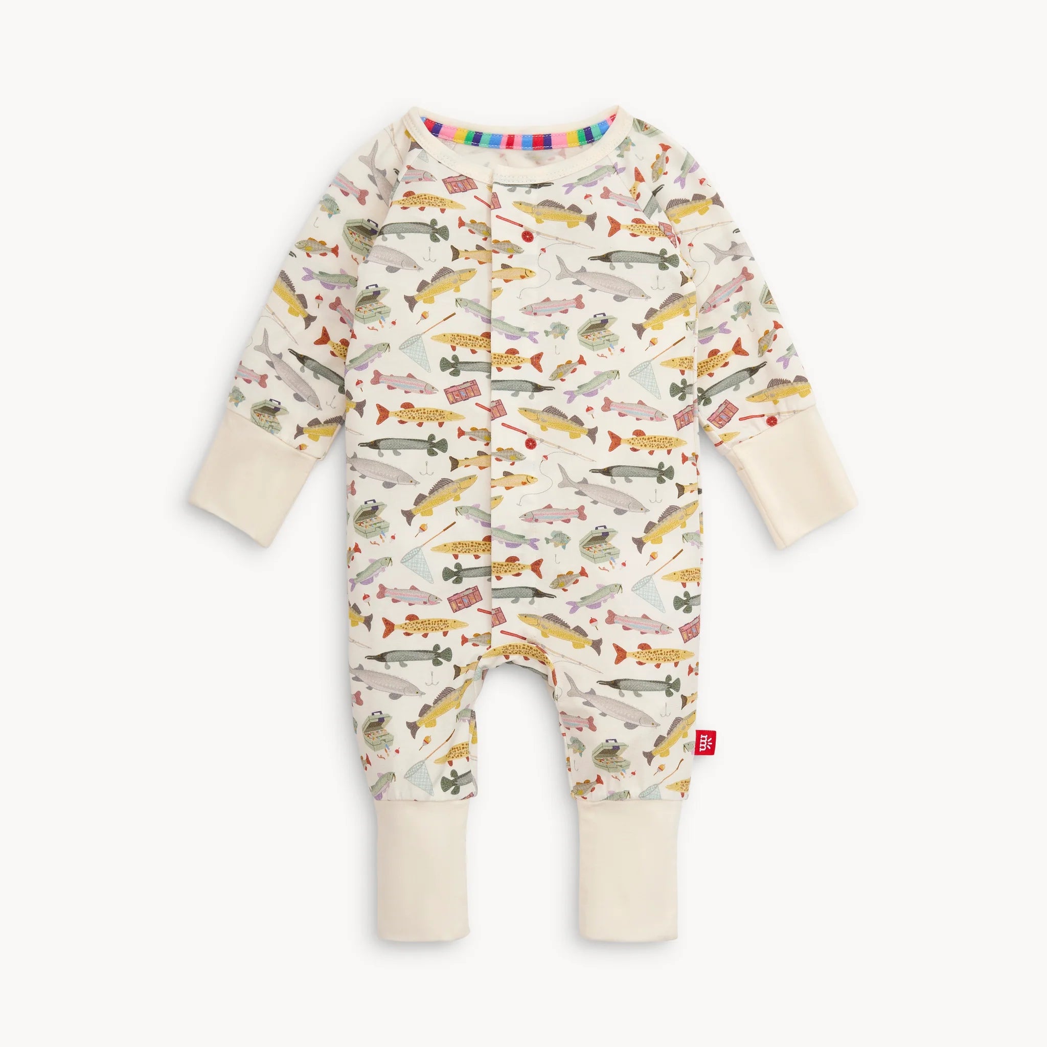 Reel Good Time Modal Magnetic Grow with Me Convertible Coverall - Soft Stretchy Baby Romper for Boys & Girls - Perfect for Playtime, Photos & Everyday Wear