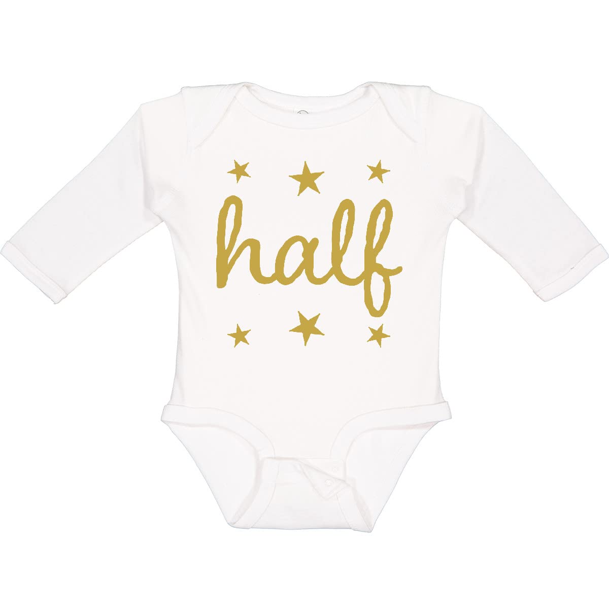 Half Birthday 1/2 Photo Outfit - Adorable Long Sleeve Baby Creeper for Boys & Girls | Perfect for 6-Month Milestone Photos, First Birthday Prep & Family Portraits