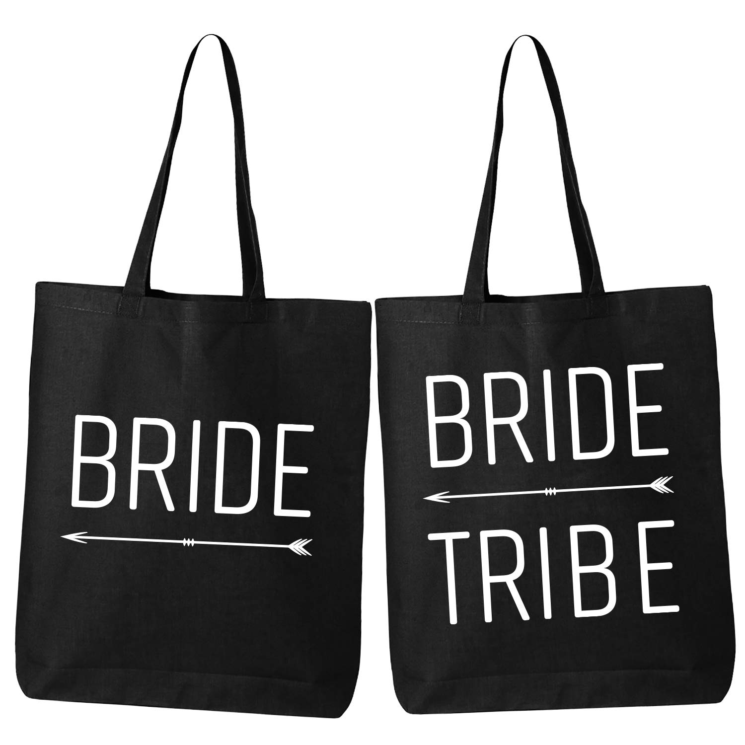 Bride Tribe Arrow Tote Bag - Matching Bridal Party Gift Bags for Bachelorette & Wedding - Perfect for Bridesmaids, Wedding Showers & Girls' Getaways