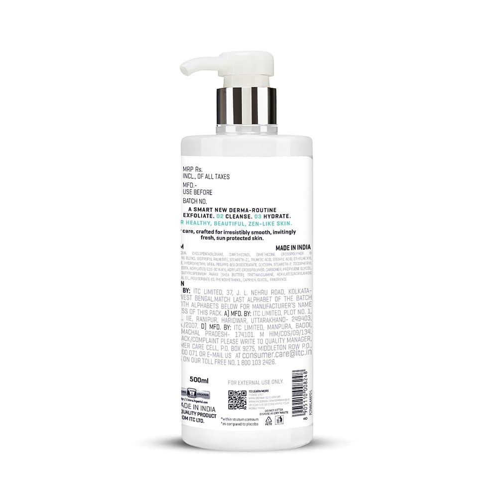 Dermafique Aqua Surge Body Lotion Serum with Shea Butter & 10x Vitamin E - 500ml Moisturizer for Normal Skin | Repairs Skin Cell Damage | Dermatologist Tested | Perfect for Daily Hydration & Post-Shower Care