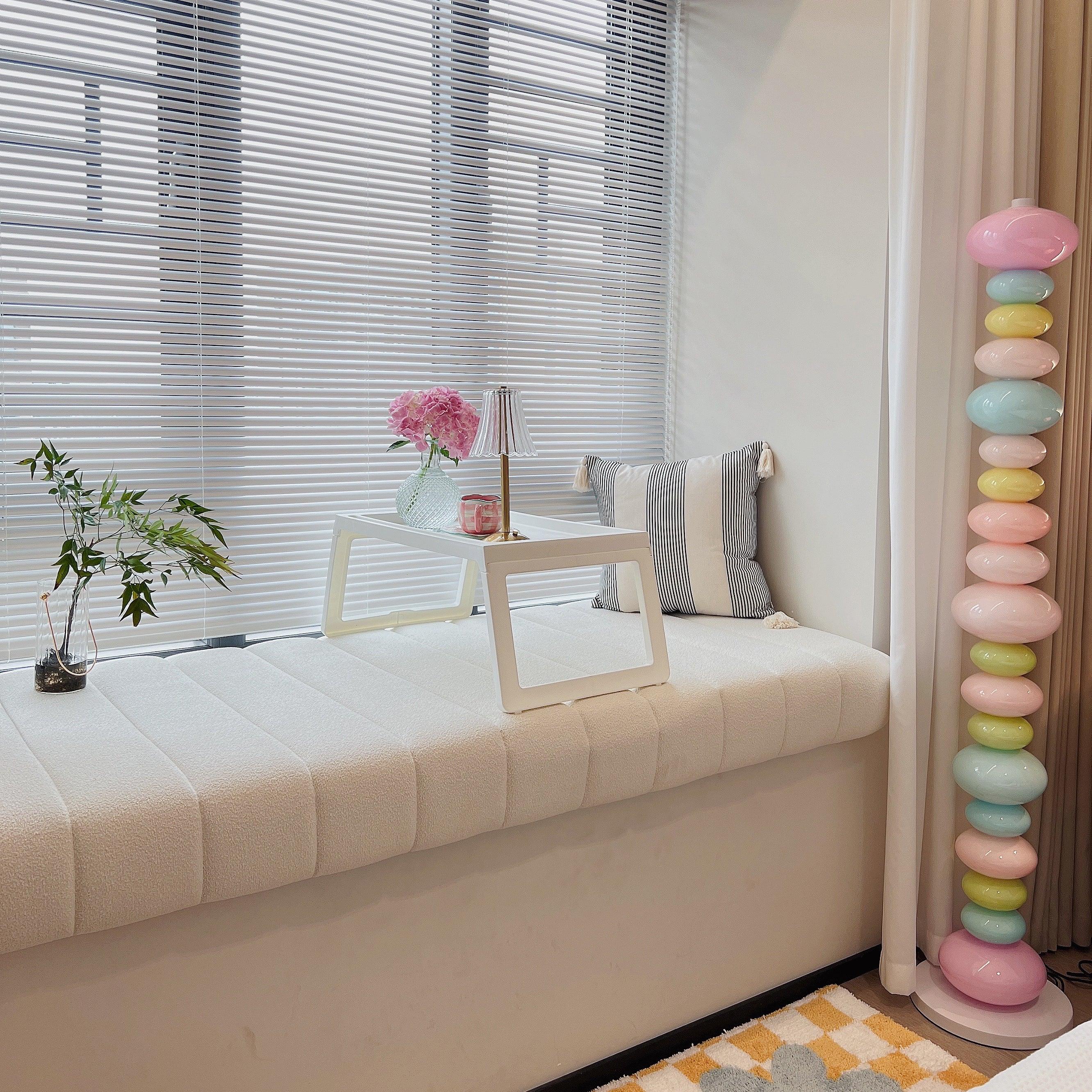 Modern LED Candy Floor Lamp for Living Room - Adjustable Brightness, Warm White Light, Perfect for Bedroom, Office & Reading Corner