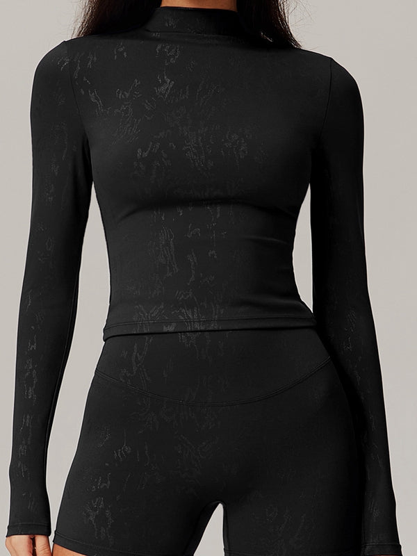 ZASUWA Women's Sexy Hot Stamped Print Long Sleeve Tops - Perfect for Night Out, Party & Date Night