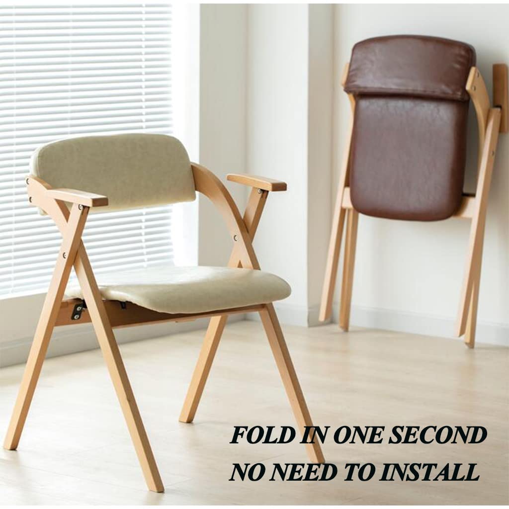 Farmhouse Dining Chairs with Arms - Solid Wood Legs & Padded Seat - Foldable Modern Kitchen Side Chairs for Dining Room, Living Room, Bedroom - Comfortable Seating for Adults (Blue) | Perfect for Small Spaces, Family Gatherings & Home Decor