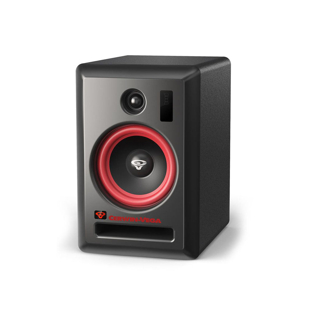 Cerwin Vega VEGA6SB PR 6 Inch 2-Way Powered Studio Monitor Pair - Professional Audio Monitors for Home & Studio Recording, DJ Setup, Music Production