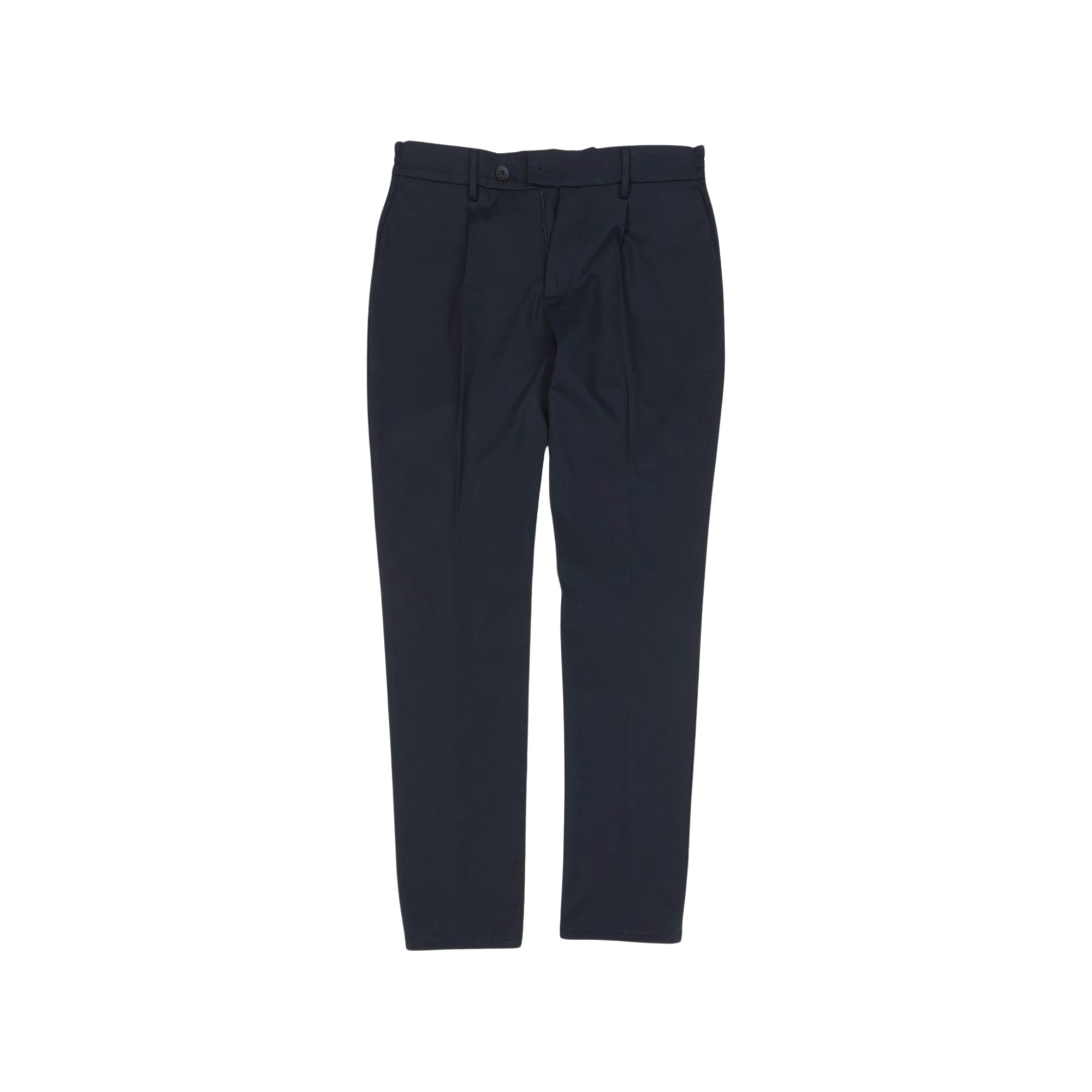 FRADI Men's Navy Blue Casual Pants - Comfortable Slim Fit Trousers for Office, Travel & Everyday Wear