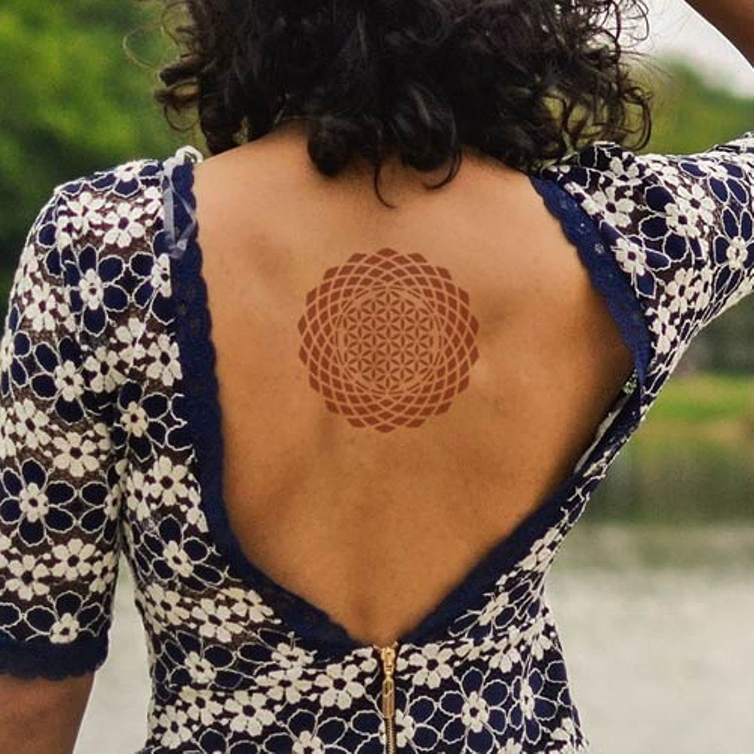 Premium DIY Henna Tattoo Stencil Kit - 18 Attractive Designs for Women, Girls & Kids | Temporary Body Art for Parties, Weddings & Festivals | Back, Arm & Hand Tattoo Templates