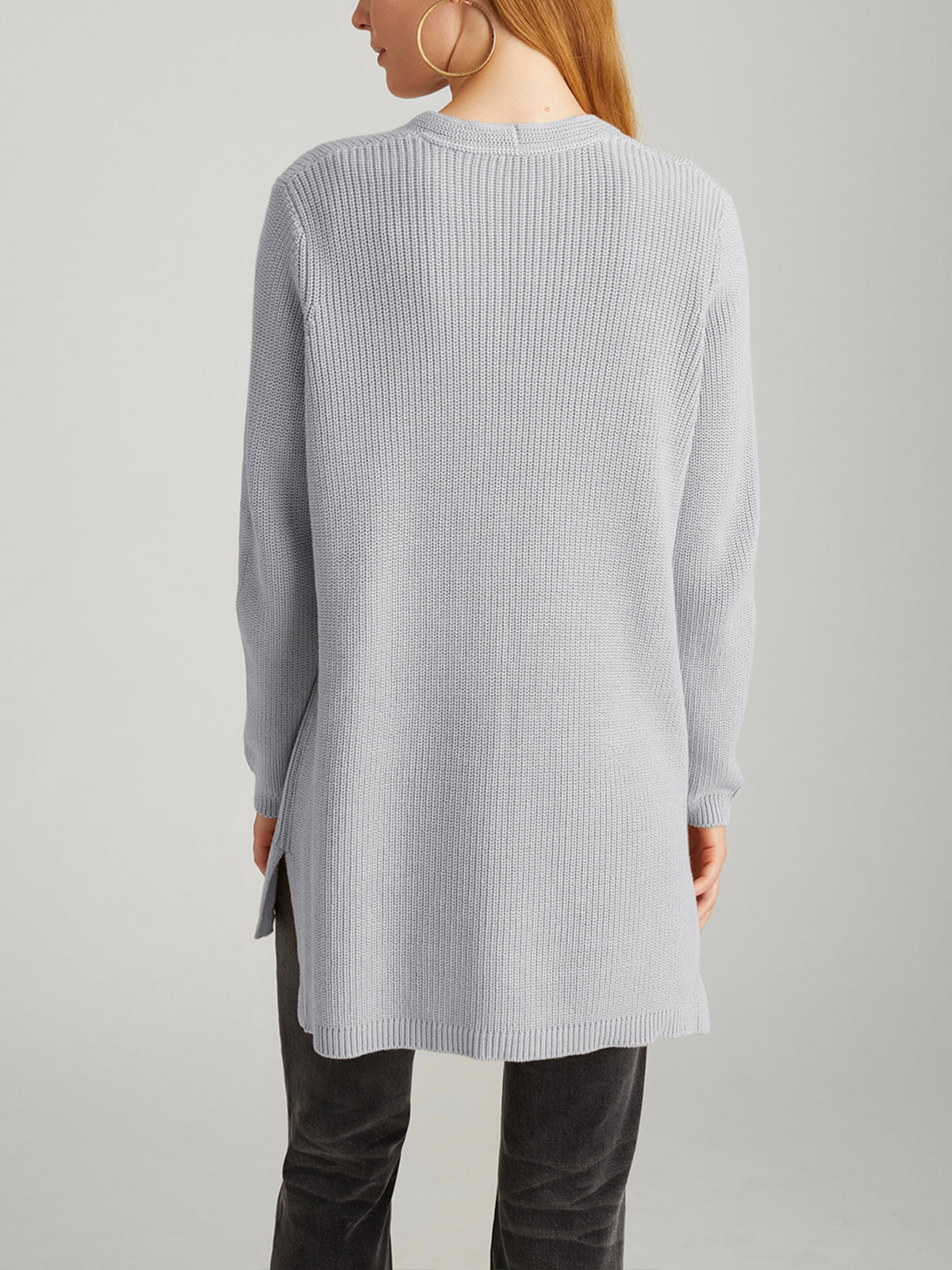 Emma Women's Shaker Stitch Open Front Cardigan - Soft Knit Lightweight Sweater for Fall & Winter - Perfect for Office, Casual Outfits and Layering