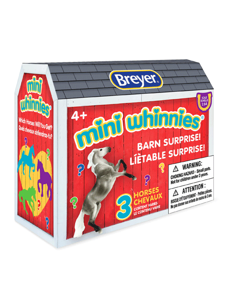 Breyer Mini Whinnies Barn Surprise Toy Horse Set - Collectible Miniature Horses for Kids & Adults - Perfect for Playtime, Gifts & Display Collections