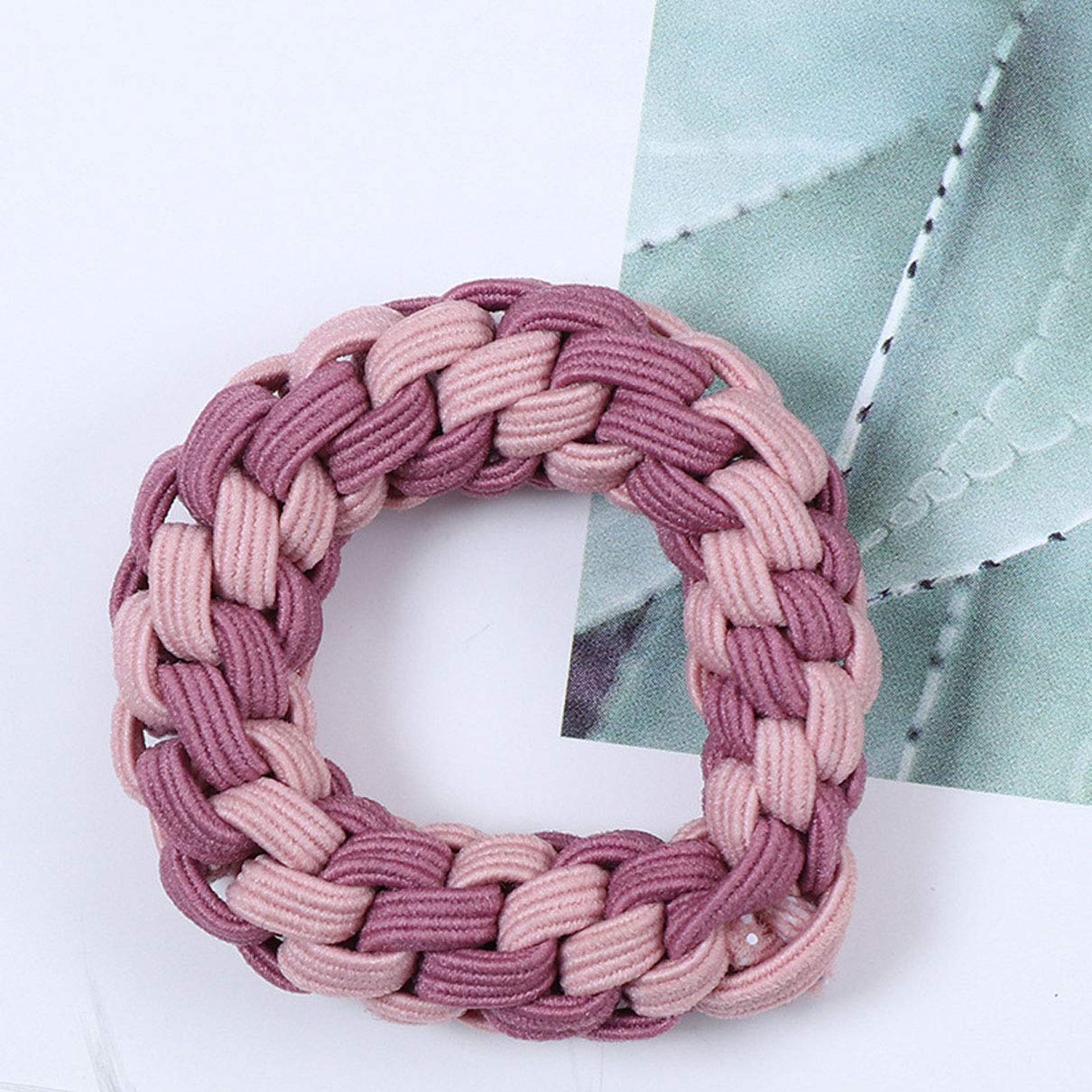10 Pcs Braided Hair Ties for Women - Soft Ponytail Holders & Hair Elastics - No Slip Hair Bands for Workout, Yoga, Running & Daily Styling
