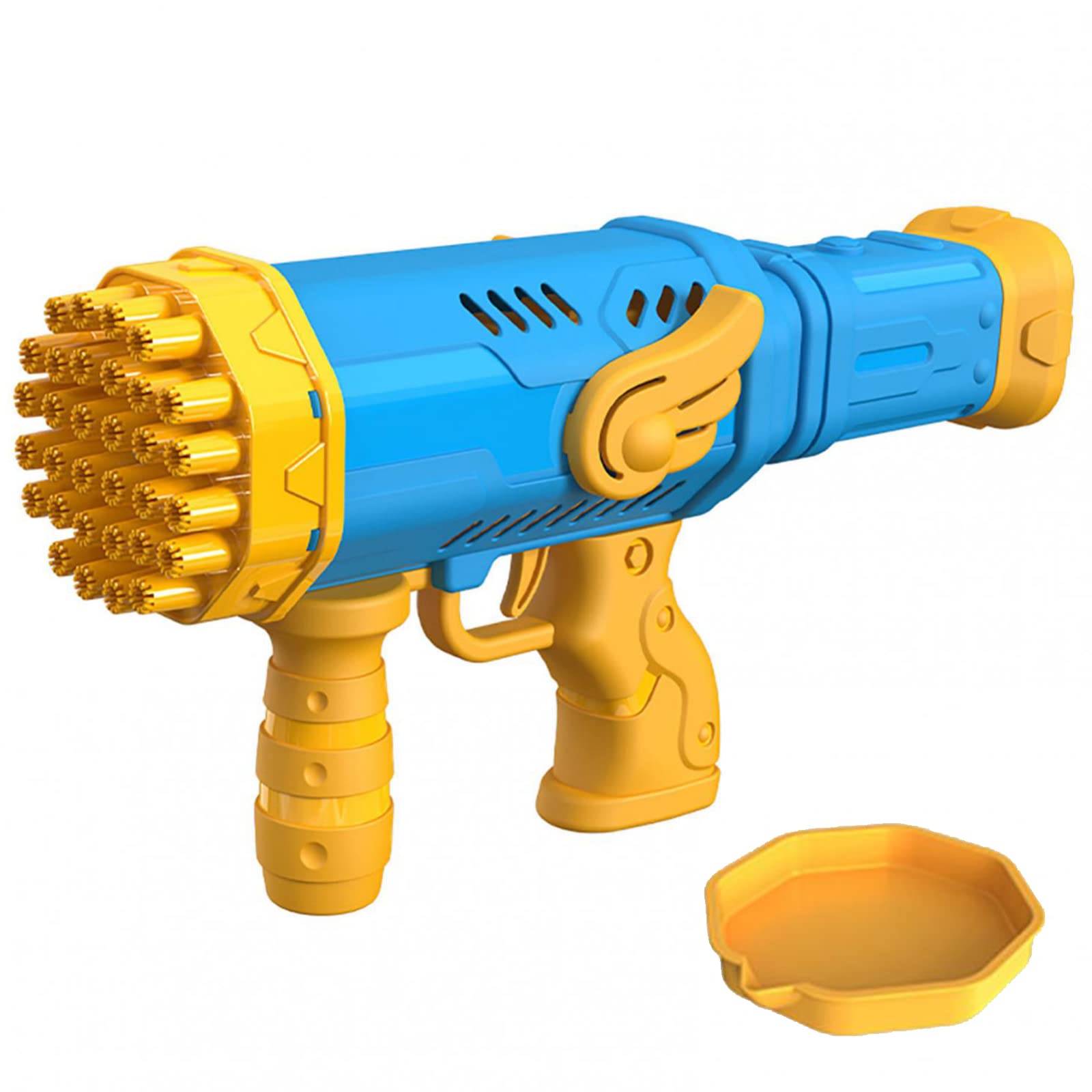 32 Hole Automatic Bubble Blower with Colorful LED Lights - Electric Bubble Machine Gun for Kids, Birthday Parties, Weddings & Outdoor Events - Fun Bubble Blaster Toy for Boys and Girls