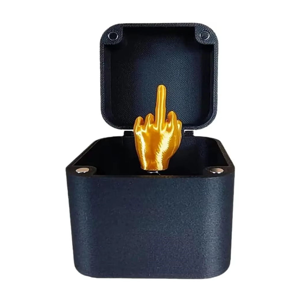 Funny Middle Finger Prank Gift in a Box - Hilarious Gag Present for Friends, Parties & Pranks - Perfect for Birthdays, Office Jokes & Surprise Reactions