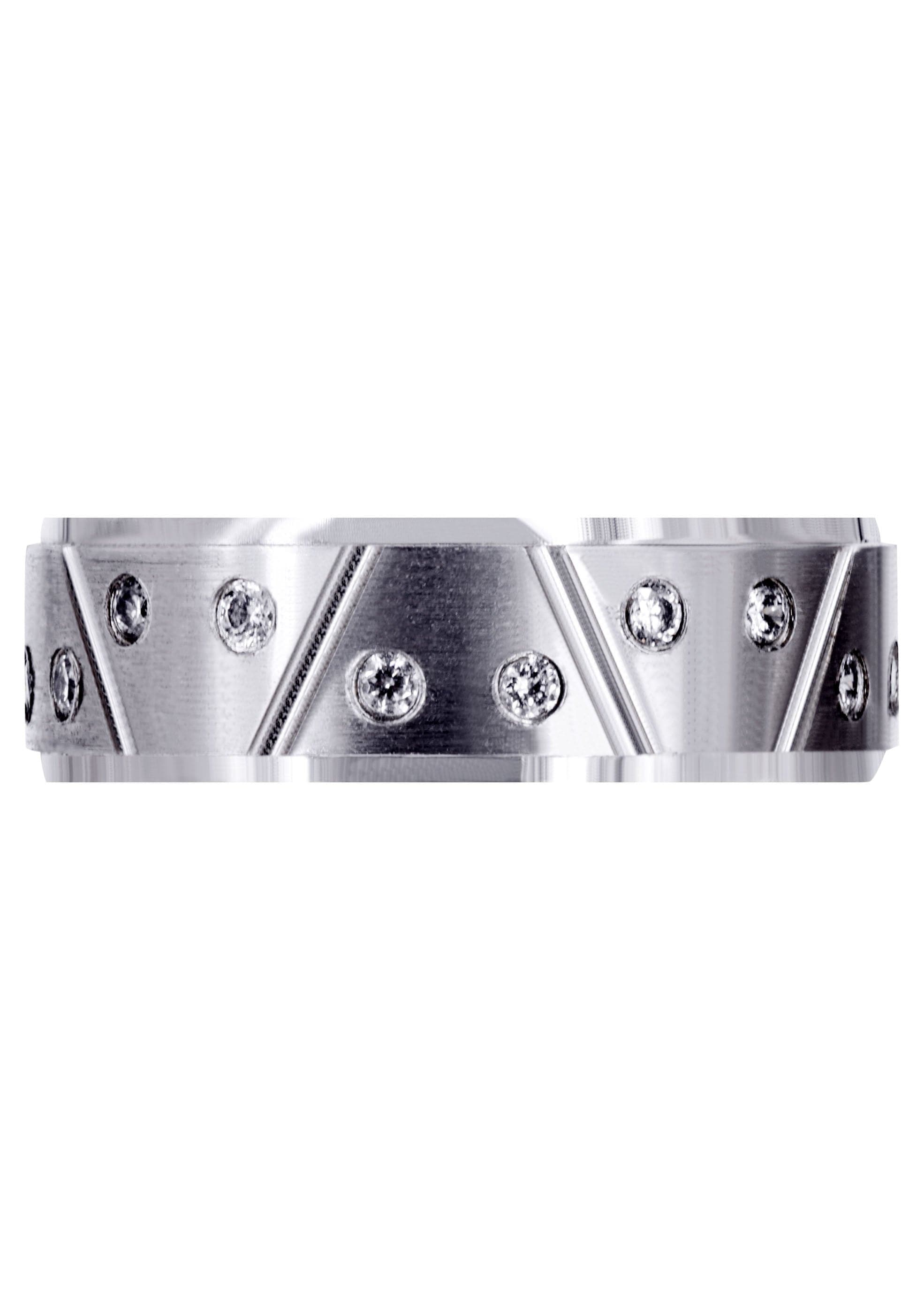 Classic Diamond Men's Wedding Band - 0.4 Carat Solid Gold Ring for Him | Perfect Engagement, Anniversary & Promise Ring Gift for Husband, Boyfriend | Durable & Elegant Jewelry for Everyday Wear