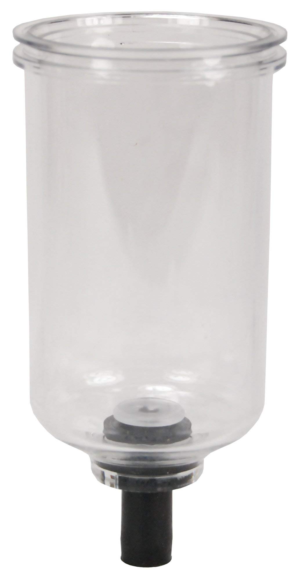 Dixon FRP-95-017 5-Inch Plastic Mixing Bowl with Manual Drain Valve - Durable Metal/Plastic Construction for Baking, Cooking & Laboratory Use