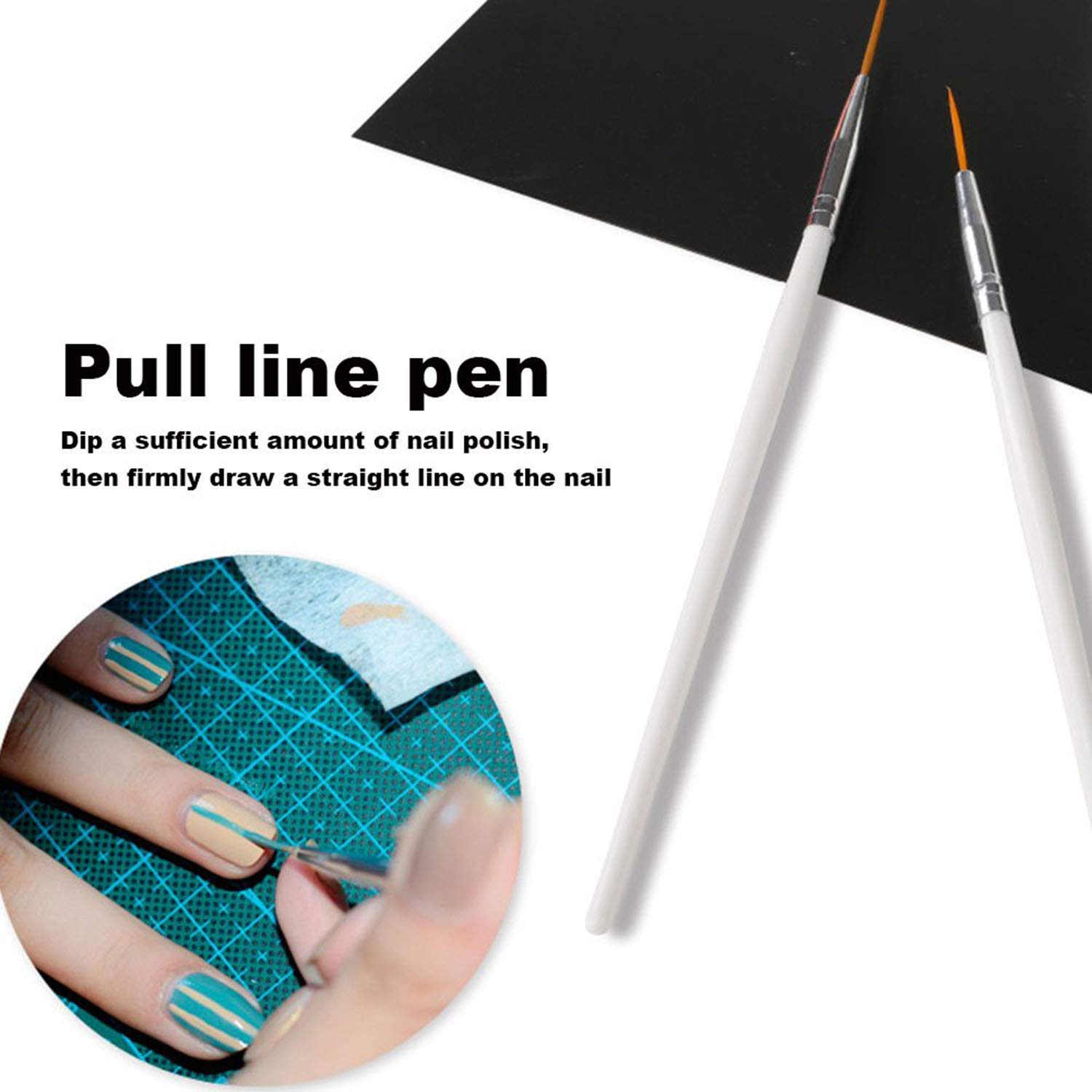 Premium Nail Art Kit - 31 Piece Set with Nail Brushes, Dotting Pens, Striping Tapes & French Manicure Guides | Professional Manicure Tools for Salon & Home Use | DIY Nail Design Essentials for Beginners & Experts