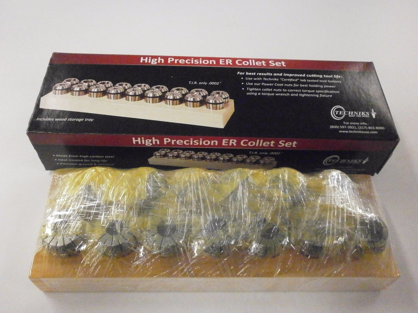 Precision Inch Collet Set 04213IS by Techniks - Ideal for CNC Machining, Lathe Work, and Milling Operations