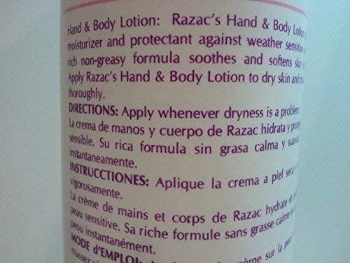 Razac Moisturizing Hand & Body Lotion 16oz - Hydrating & Nourishing Dry Skin Care - Fragrance-Free, Fast Absorbing Lotion for Men & Women - Ideal for Home, Office, Gym, Travel - Winter Dryness Relief & Post-Workout Hydration - Perfect for Daily Moisturizing & Sensitive Skin Care - Great for After Shower, Before Bed & Outdoor Activities