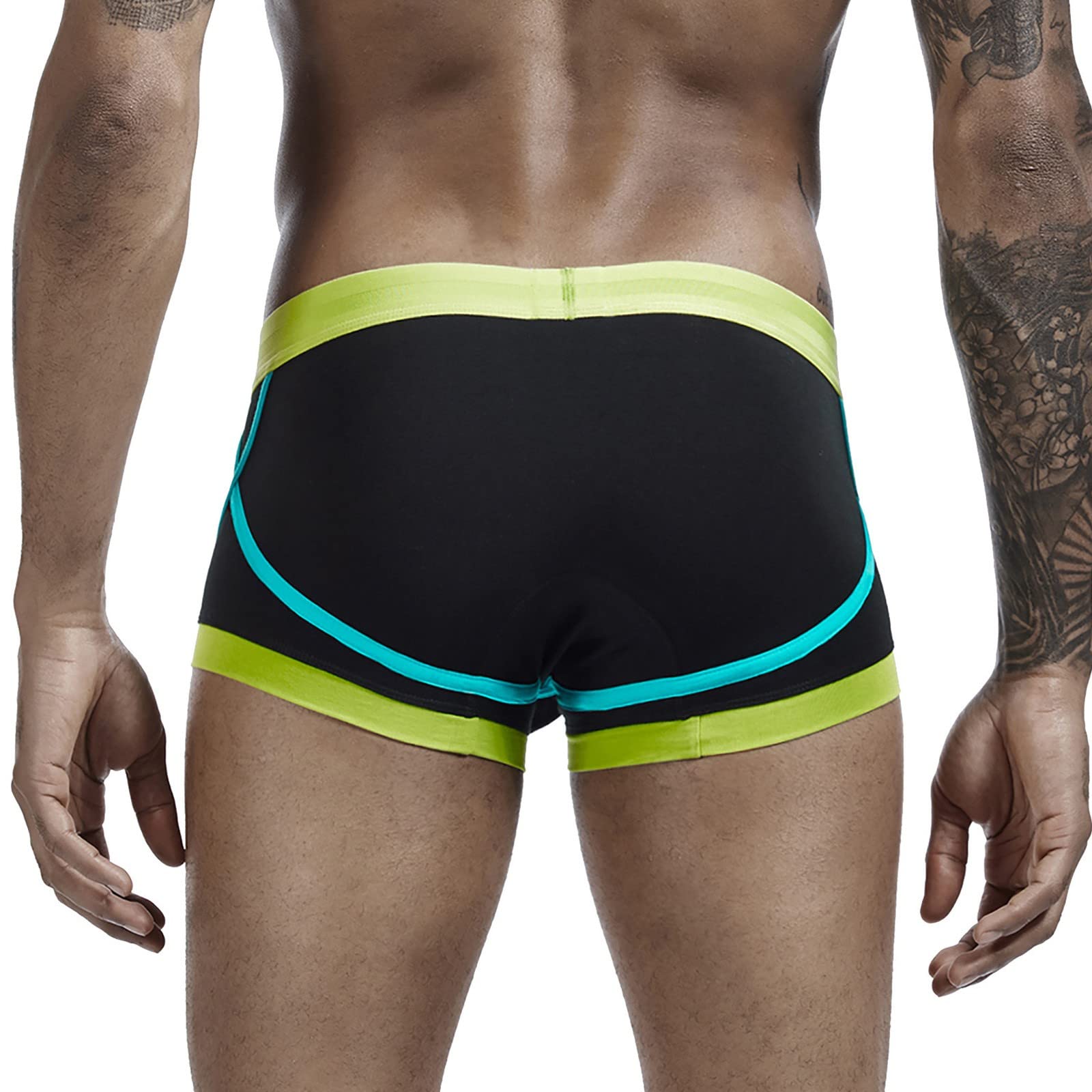 Men's Cotton Boxer Briefs Underwear Pack - Soft Low Rise Multi-Color Underpants (8-Pack) for Everyday Comfort & Active Wear