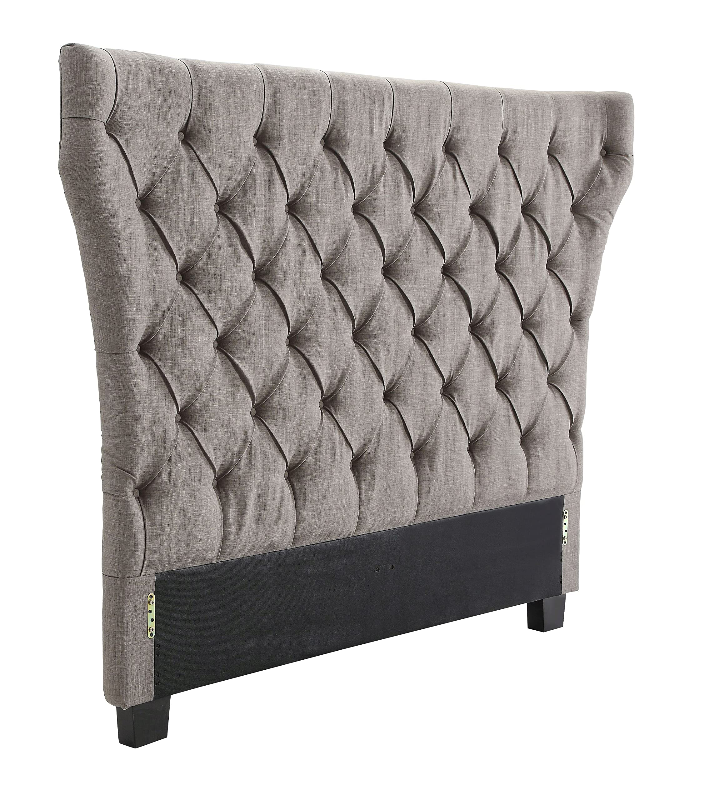 Modus Furniture Geneva Upholstered Headboard - Full Size, Dolphin Linen Fabric - Perfect for Bedroom Decor & Guest Room Upgrade