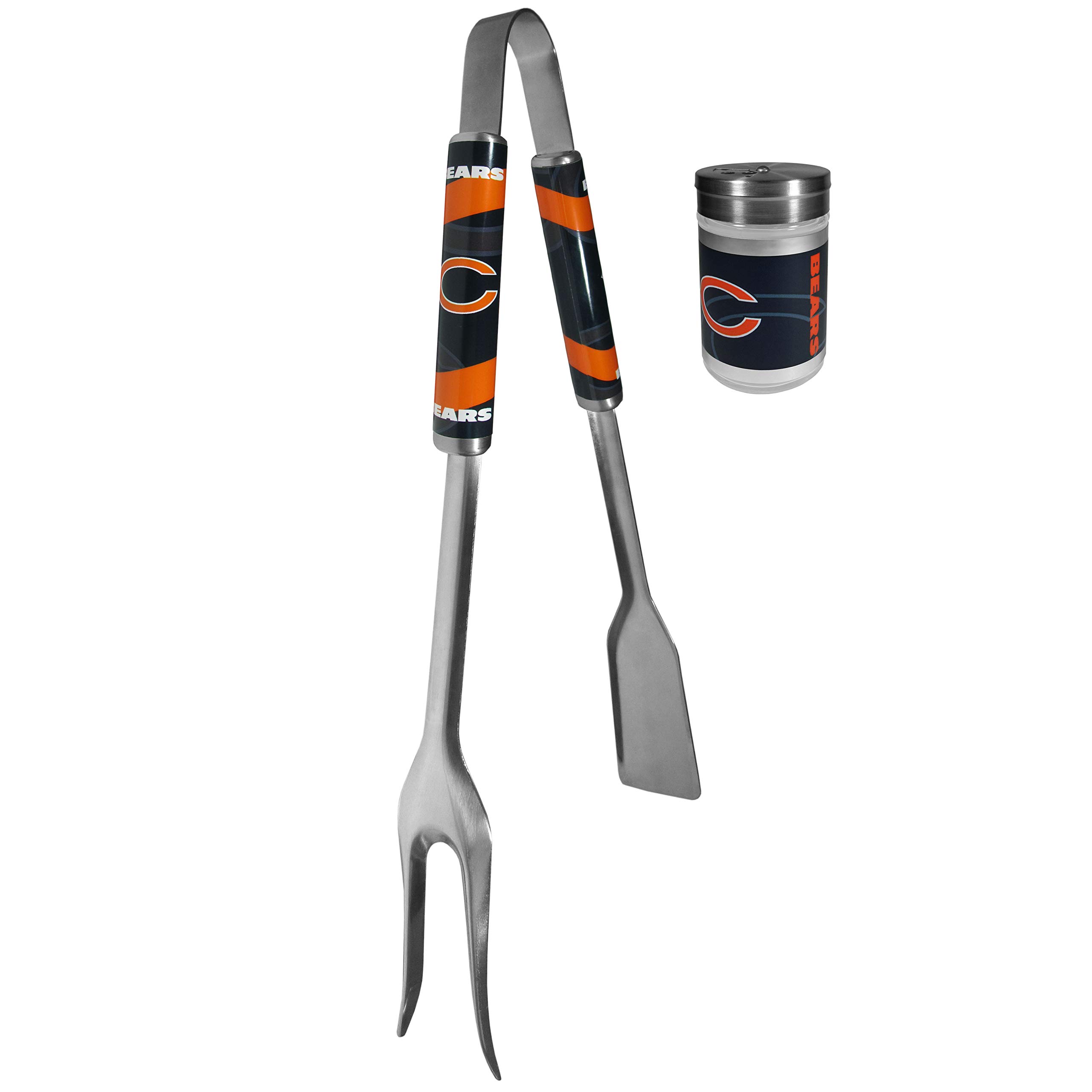 Siskiyou Sports NFL Unisex 3-in-1 BBQ Tool Set with Salt & Pepper Shakers - Perfect for Tailgating, Grilling, and Game Day Parties