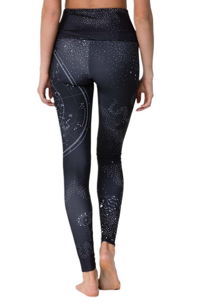 Onzie High Rise Graphic Leggings for Women - Cosmic Print Yoga Pants in XL (Size 29) - Perfect for Yoga, Gym Workouts & Casual Wear