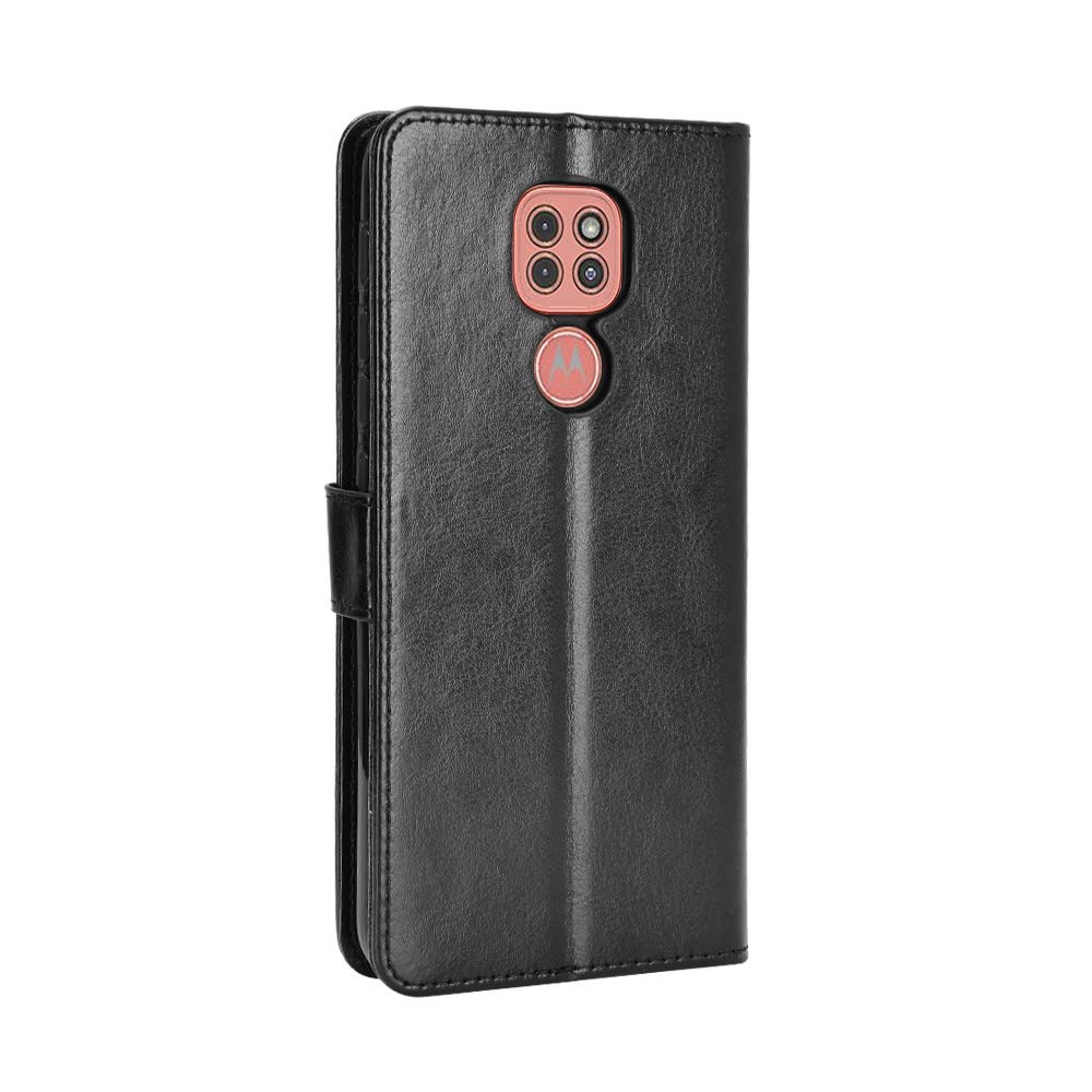 Premium Leather Flip Wallet Case for Motorola Moto G Power 2021 (XT-2117/XT2117-4) - Black | Protective Phone Cover with Card Slots & Kickstand for Daily Use & Travel