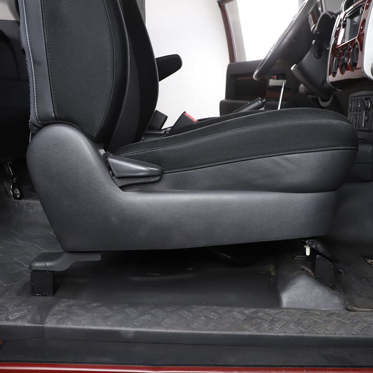 Toyota FJ Cruiser 2007-2021 Front Seat Spacer Kit - Black Metal Seat Recline Risers for Enhanced Comfort & Legroom | Perfect for Off-Roading & Long Drives